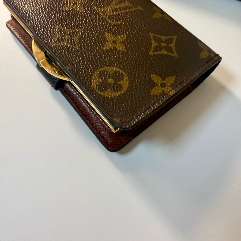 ✔️LV Louis Vuitton 路易威登 Monogram M61674 蝴蝶釦中夾-10