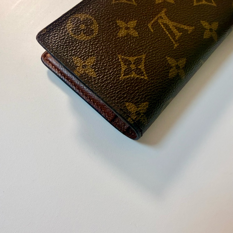 ✔️LV Louis Vuitton 路易威登 Monogram M61674 蝴蝶釦中夾-11