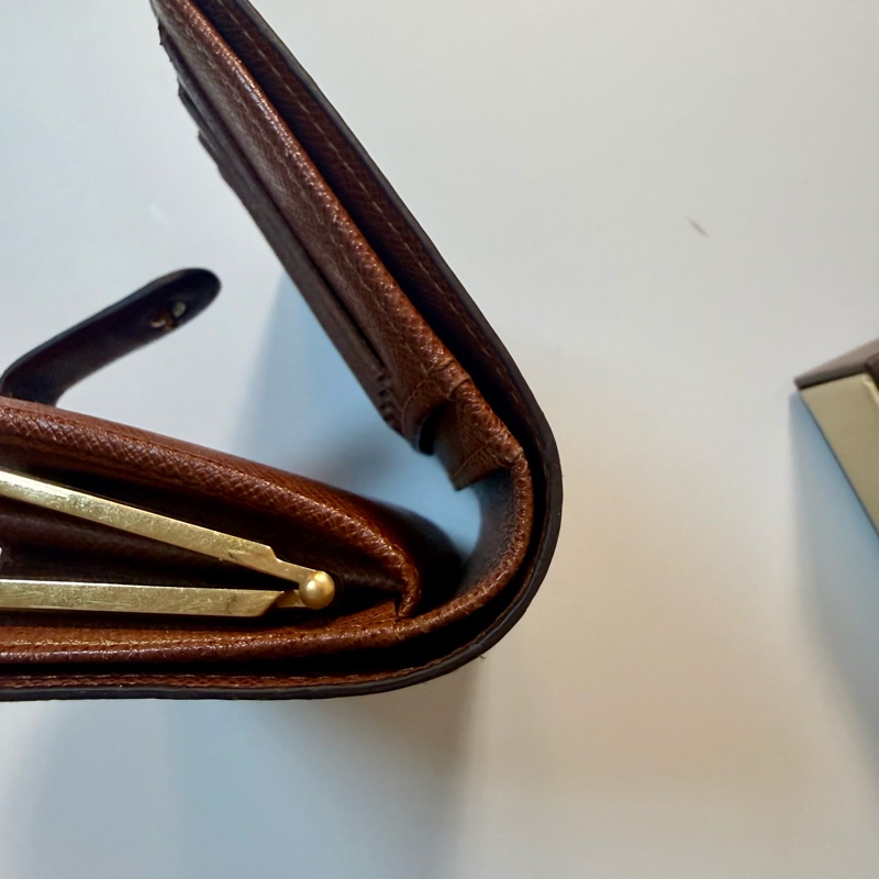 ✔️LV Louis Vuitton 路易威登 Monogram M61674 蝴蝶釦中夾-23