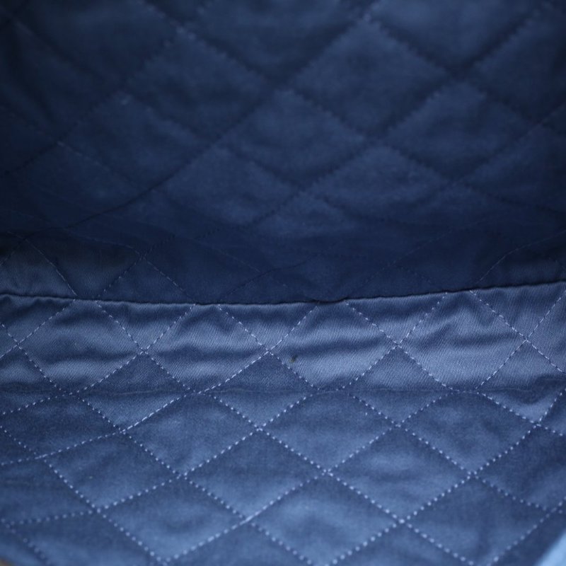 CHANEL 22BagTote托特包小號30藍色荔枝牛皮晶片開藍扣肩背包-3