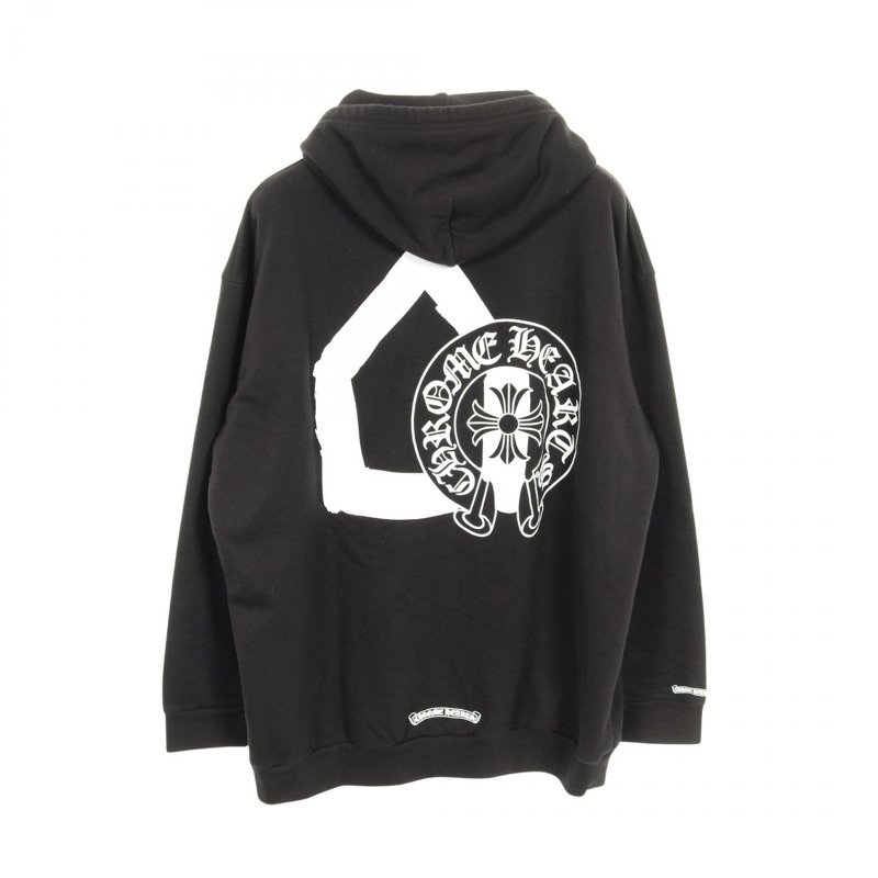 CHROME HEARTS DOVER STREET MARKET 連帽衛衣,純棉材質,黑色,二手男款,XL碼-1