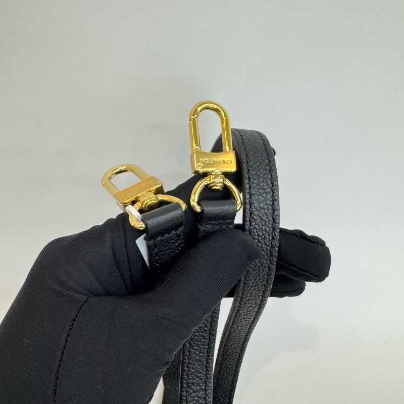 Louis Vuitton/路易威登on the go芯片款小號黑色拼米色25cm-8