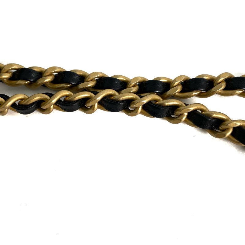 △ Chanel 香奈兒 Black Velvet Gold Tone Metal Mini Bowling Chain Shoulder Bag 黑色天鵝絨金色金屬鎖鏈肩背袋 - 257022604-11