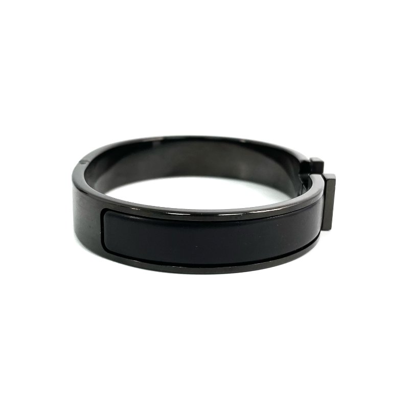 ☆Hermes愛馬仕 So Black Black Tone Metal Clic H Bangle 黑色金屬手鐲 -257021492-3