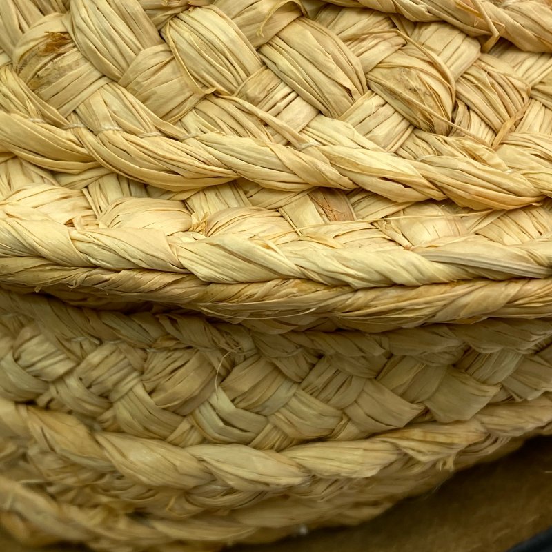 ☆ Loewe 羅意威 Orange Calfskin Raffia Gate Shoulder Bag 橙色小牛皮拉菲草肩揹袋 - 257022306-9