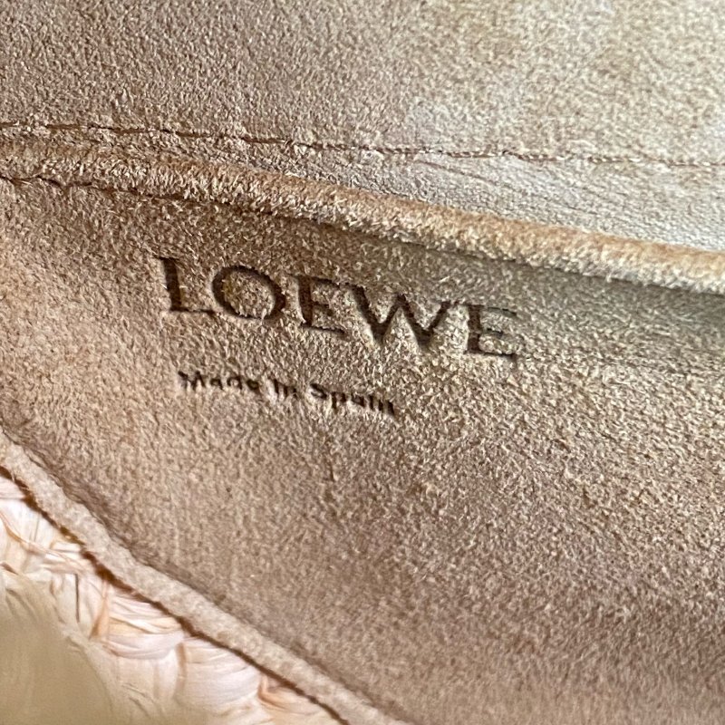 ☆ Loewe 羅意威 Orange Calfskin Raffia Gate Shoulder Bag 橙色小牛皮拉菲草肩揹袋 - 257022306-14