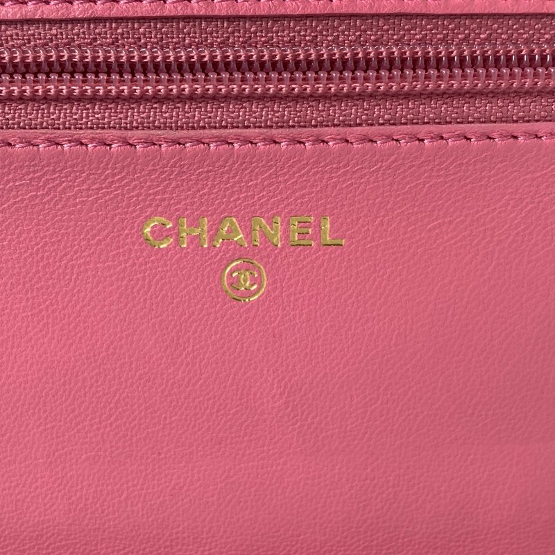 △ Chanel 香奈兒 19 Pink Lambskin Gold And Silver Tone Metal, Ruthenium-Finish Metal Wallet On Chain No.31 19粉紅色小羊皮金色銀色金屬鍍釕金屬鎖鏈銀包No.31 - 257022475-20