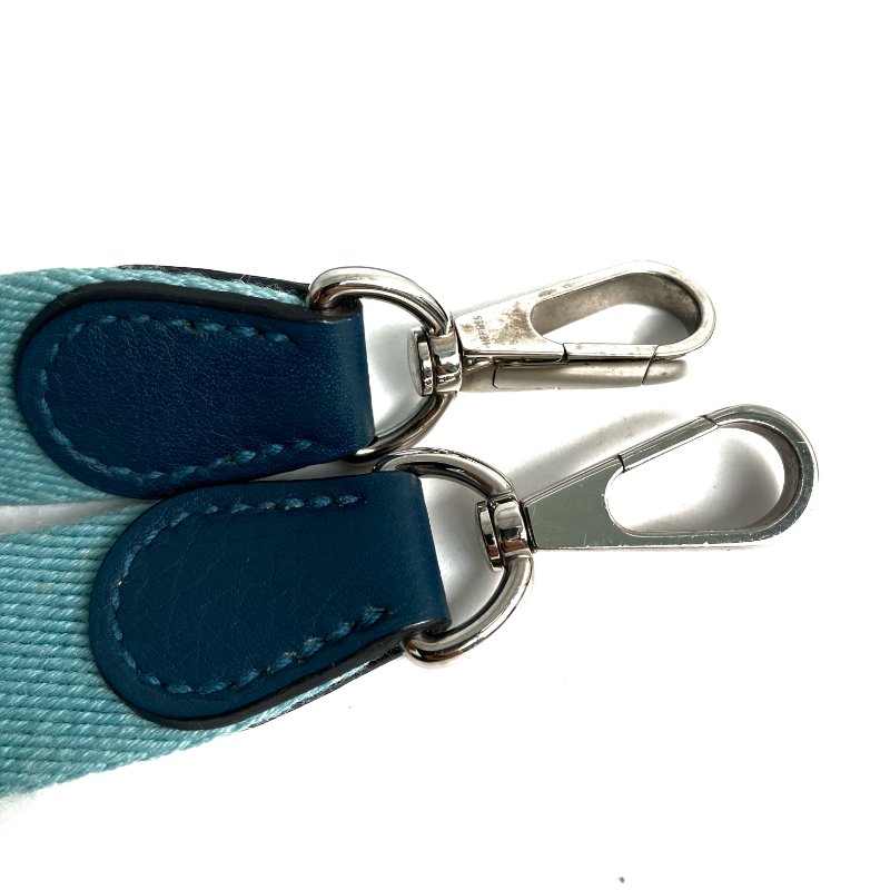 △ Hermes 愛馬仕 Dark Green Blue Clemence Calfskin Palladium Plated Metal Evelyn Shoulder Bag Stamp T 深藍綠色粒紋小牛皮鍍鈀金屬肩背袋T刻 - 257022477-14