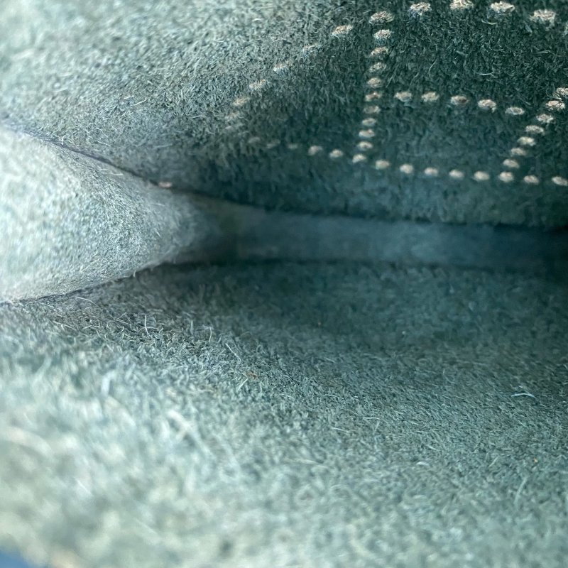 △ Hermes 愛馬仕 Dark Green Blue Clemence Calfskin Palladium Plated Metal Evelyn Shoulder Bag Stamp T 深藍綠色粒紋小牛皮鍍鈀金屬肩背袋T刻 - 257022477-16