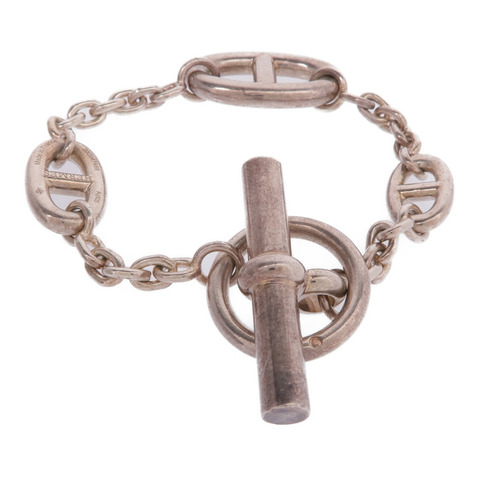 HERMES 925純銀Chaine d'ancre Bracelet手鏈