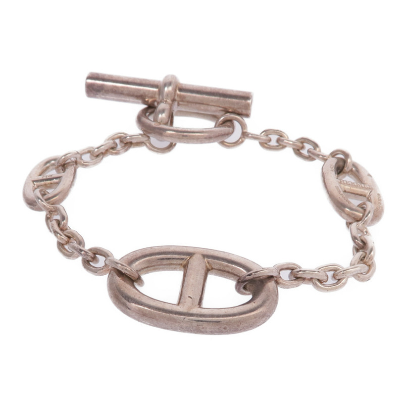 HERMES 925純銀Chaine d'ancre Bracelet手鏈-2
