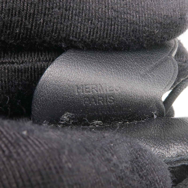 HERMES Milo/Swift皮革Rodeo Pegase PM掛飾Noir-4