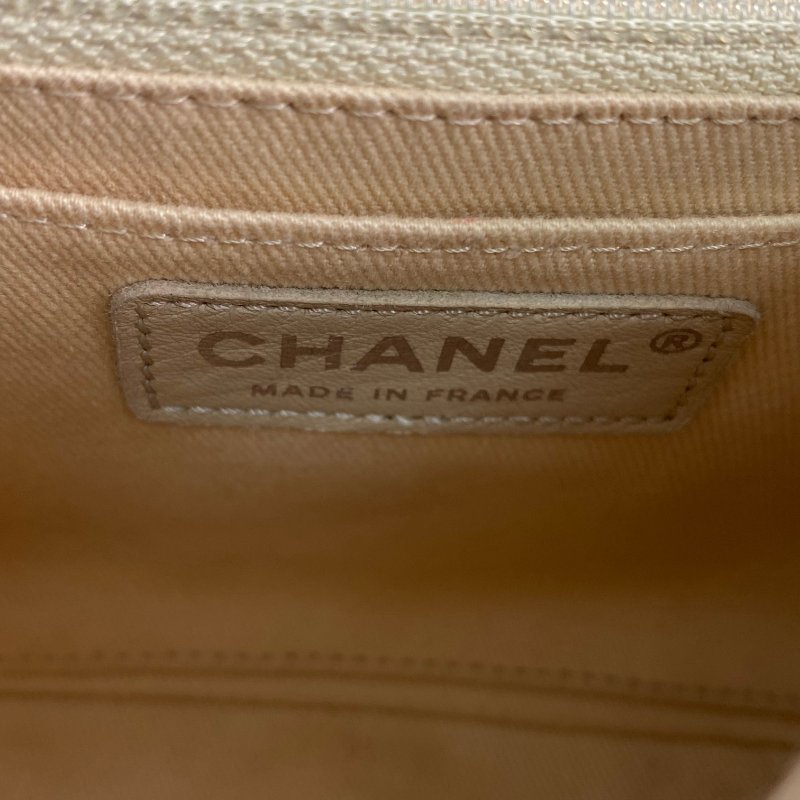 △ Chanel 香奈兒 Blue Canvas Silver Tone Metal Chain Shoulder Bag No.23 藍色帆布銀色金屬鎖鏈肩背袋No.23 - 257022411-18