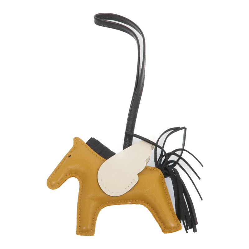 HERMES Milo/Swift皮革Rodeo Pegase PM掛飾-0