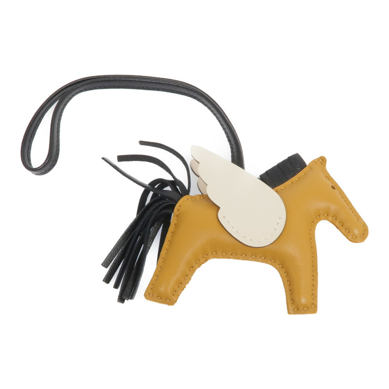 HERMES Milo/Swift皮革Rodeo Pegase PM掛飾-1