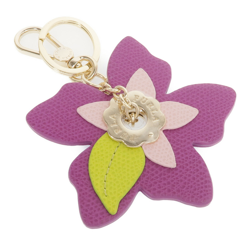 Furla 皮革Key Ring金扣鑰匙圈-1