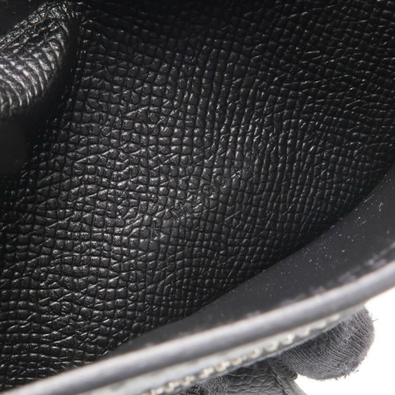 HERMES Epsom皮革Bearn Long Wallet銀扣長錢包Noir-13