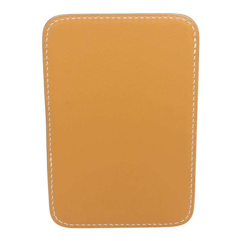 HERMES Swift皮革Horse MagSafe Card Holder卡片套Gold-2