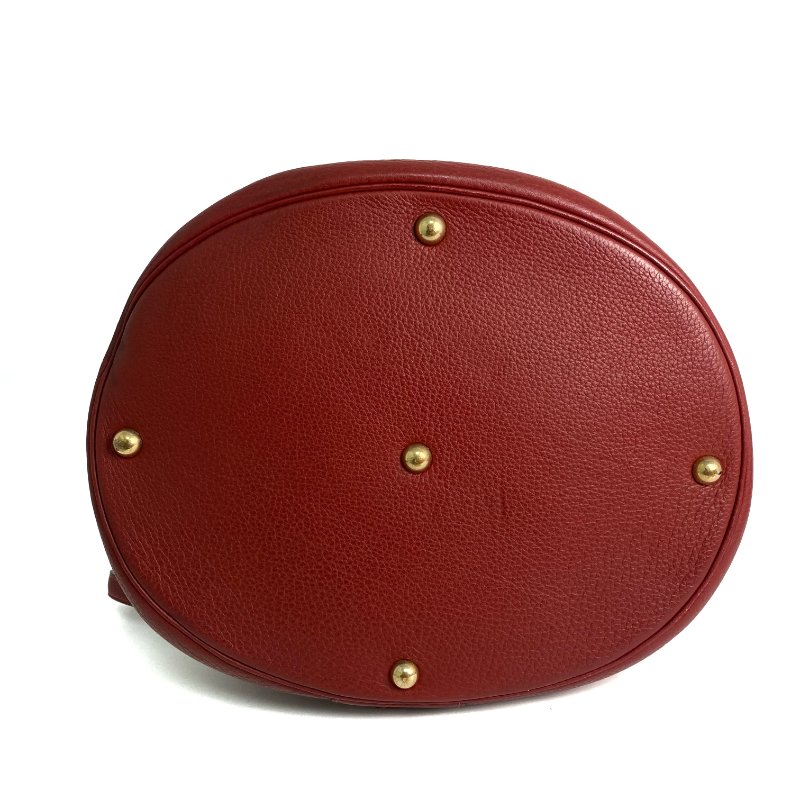 △ Hermes 愛馬仕 Brown Red Clemence Calfskin Gold Plated Metal Intercity Vanity Case Stamp [R] 棕紅色粒紋小牛皮鍍金金屬化妝箱[R]刻 - 257020922-5