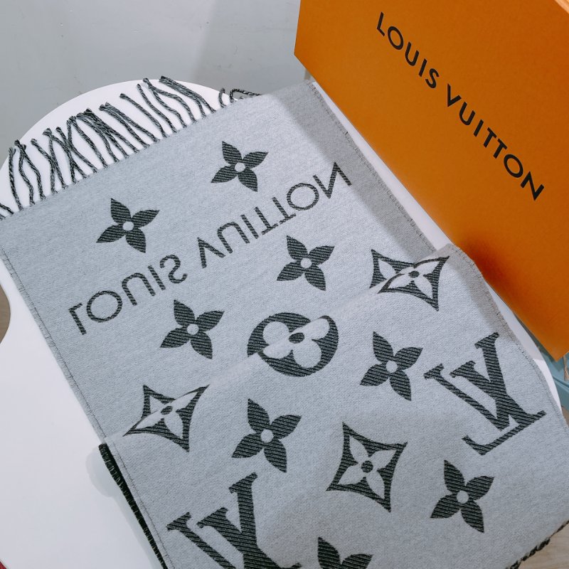 TW4564 Louis Vuitton 路易威登 經典logo 100%羊毛圍巾 Essential 186 x 34 cm Scarf 100% Wool Black-5