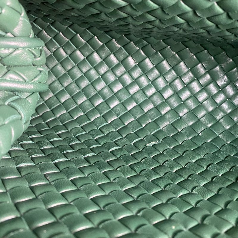 △ Bottega Veneta 寳緹嘉 Dark Green Lambskin 2 Way Bag 深綠色小羊皮兩用袋 - 257022328-16