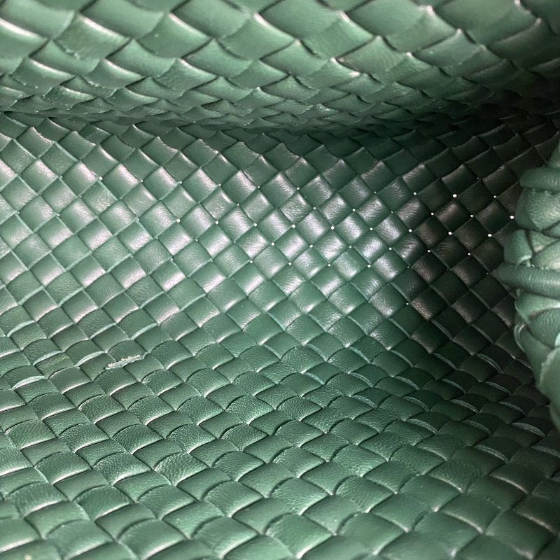 △ Bottega Veneta 寳緹嘉 Dark Green Lambskin 2 Way Bag 深綠色小羊皮兩用袋 - 257022328-17