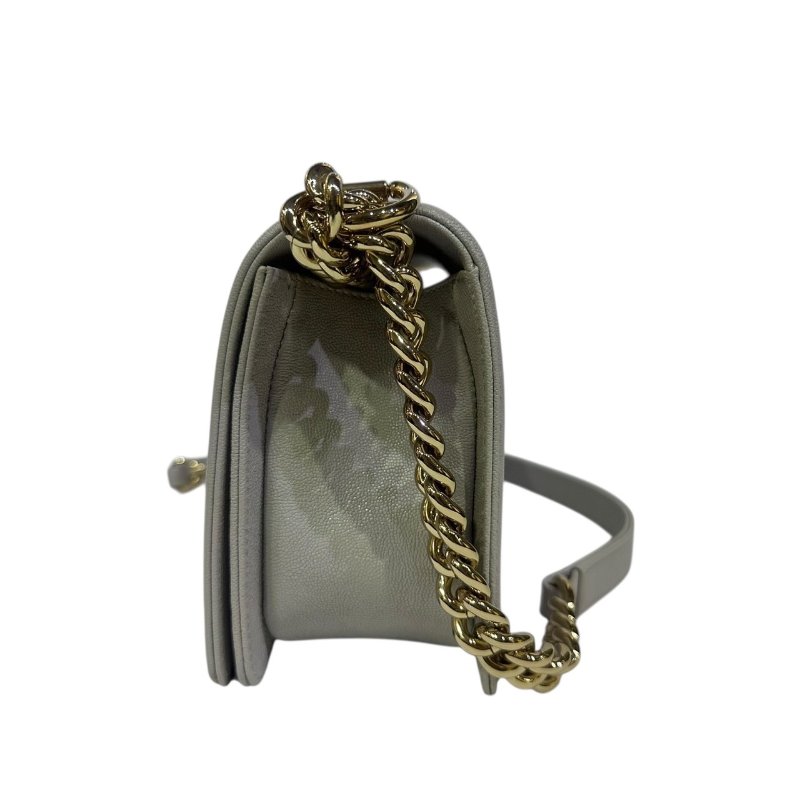 【美收精品】CHANEL淺灰色BOY 4-502-2