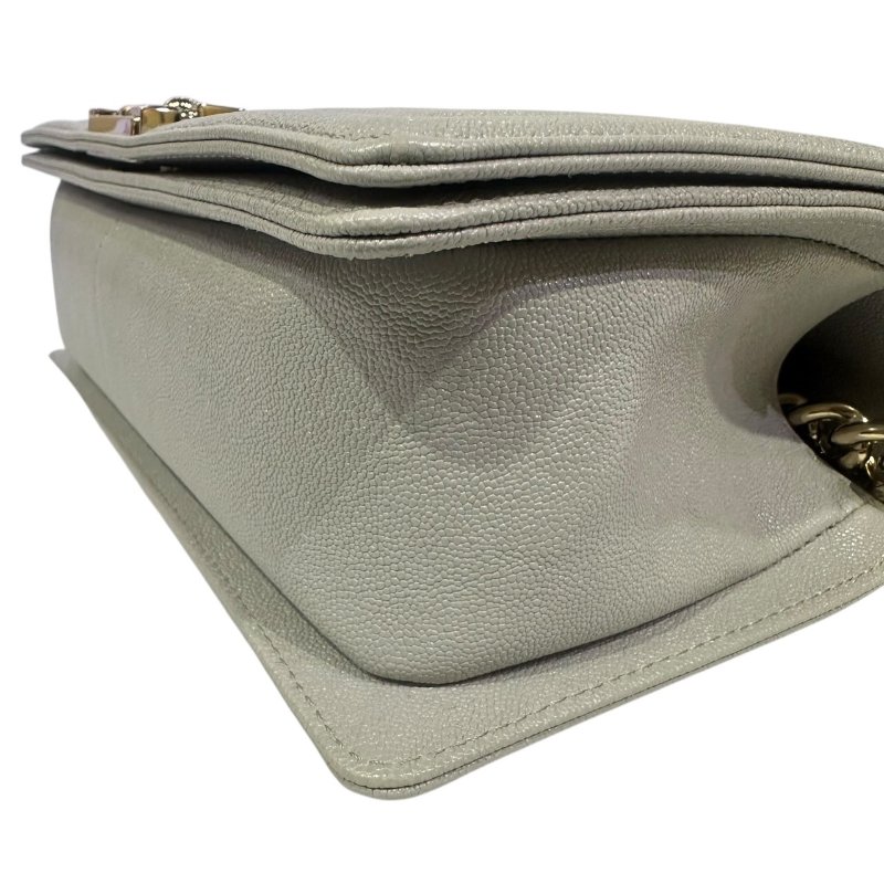 【美收精品】CHANEL淺灰色BOY 4-502-5