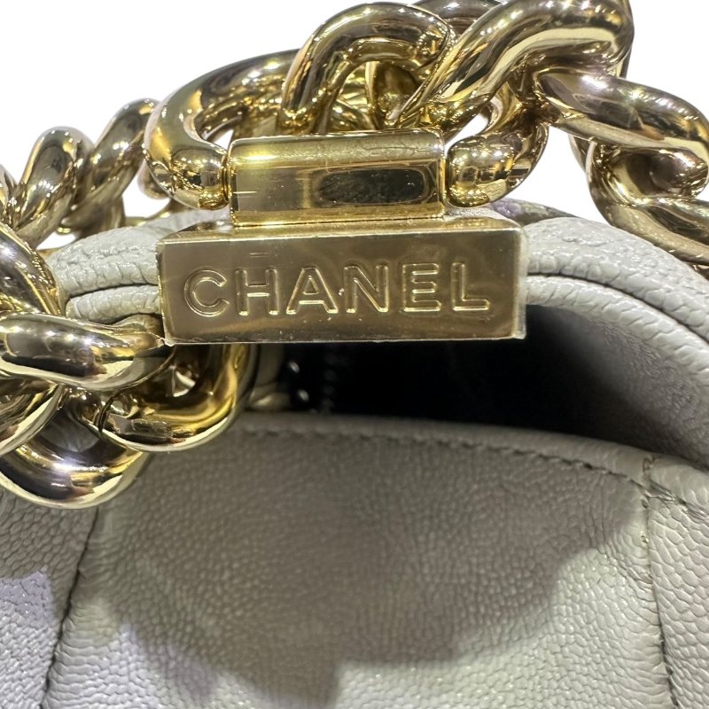 【美收精品】CHANEL淺灰色BOY 4-502-9