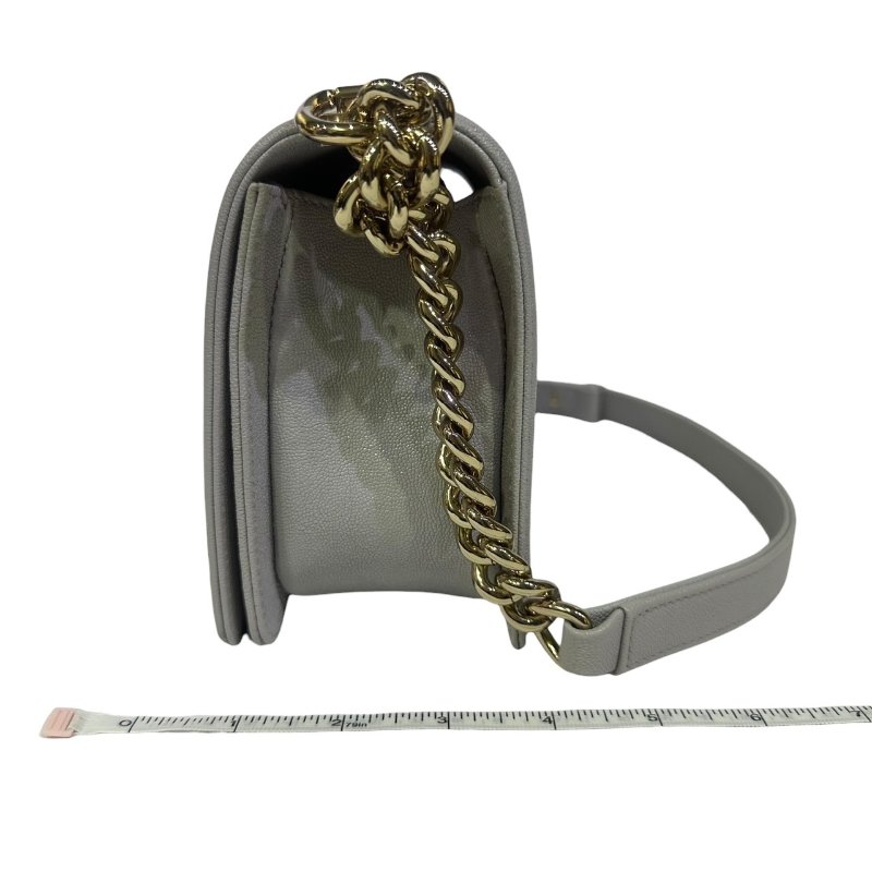 【美收精品】CHANEL淺灰色BOY 4-502-17