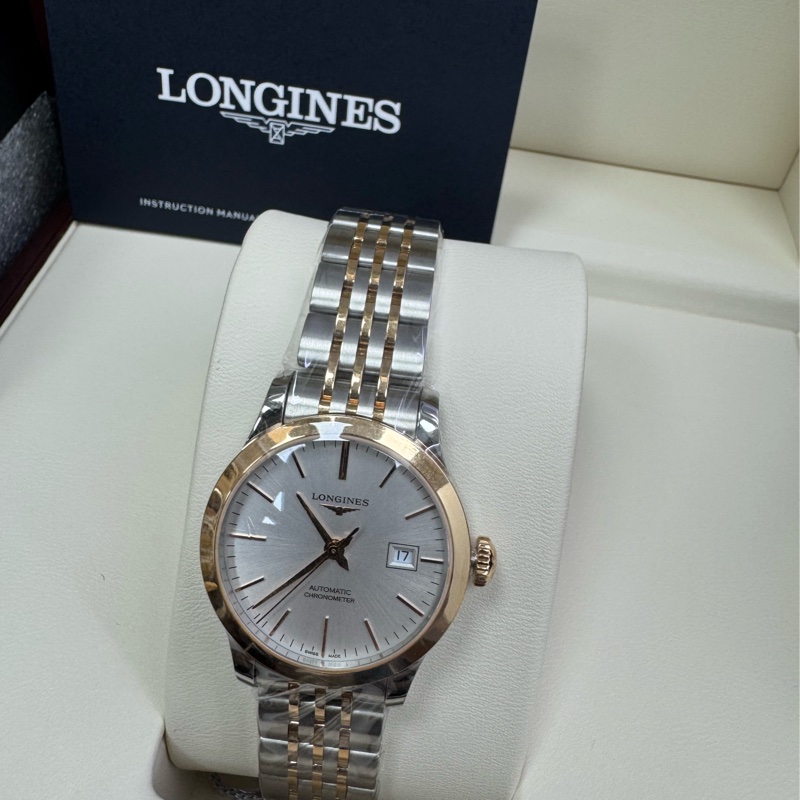 韓系小姊姊，復古風格 瑞士機械錶 Longines 浪琴 18K金-1