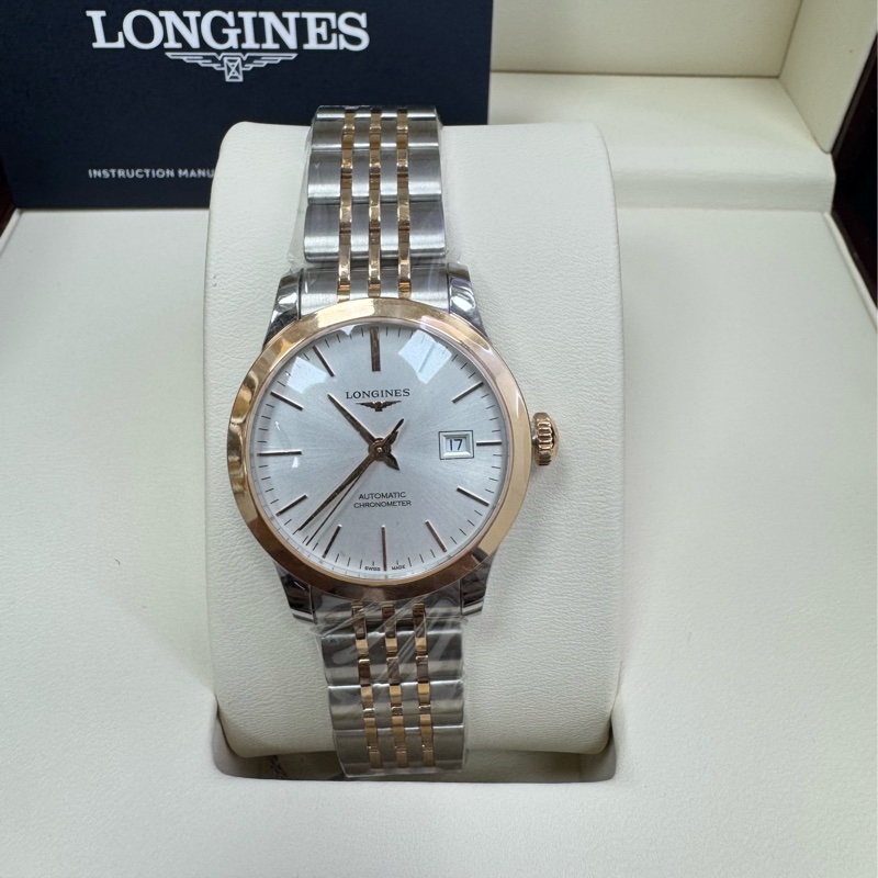 韓系小姊姊，復古風格 瑞士機械錶 Longines 浪琴 18K金-5