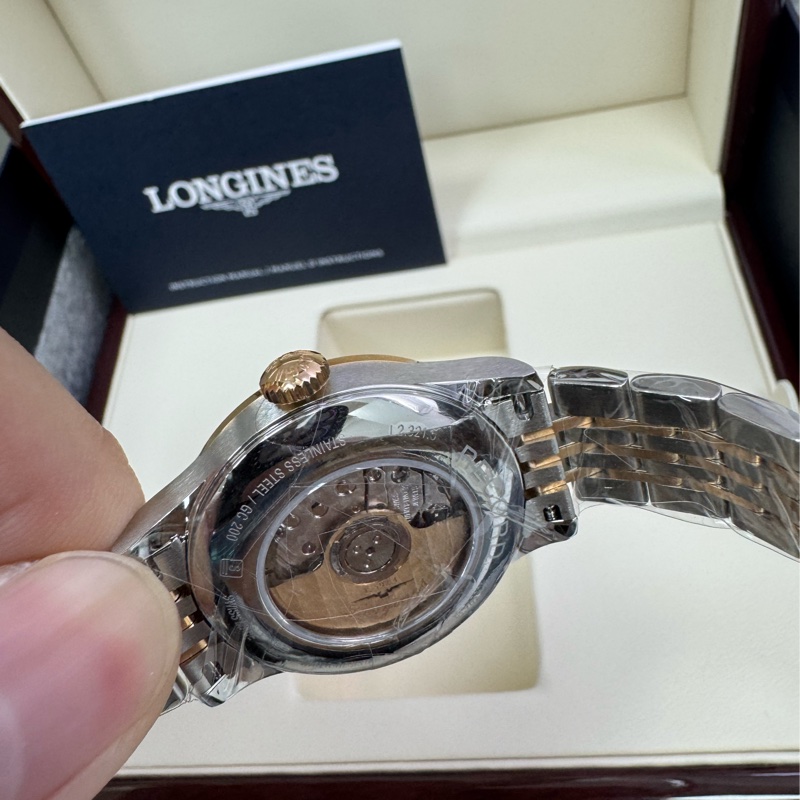 韓系小姊姊，復古風格 瑞士機械錶 Longines 浪琴 18K金-6