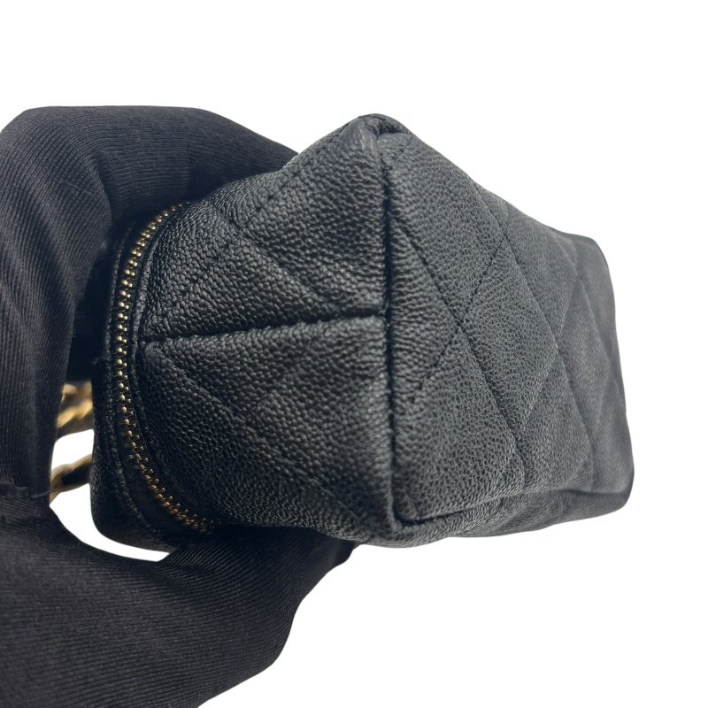 【美收精品】CHANEL 黑色魚子醬小肩背包 B-980【隔月月中將轉賣至日本 上架期限30天】-5