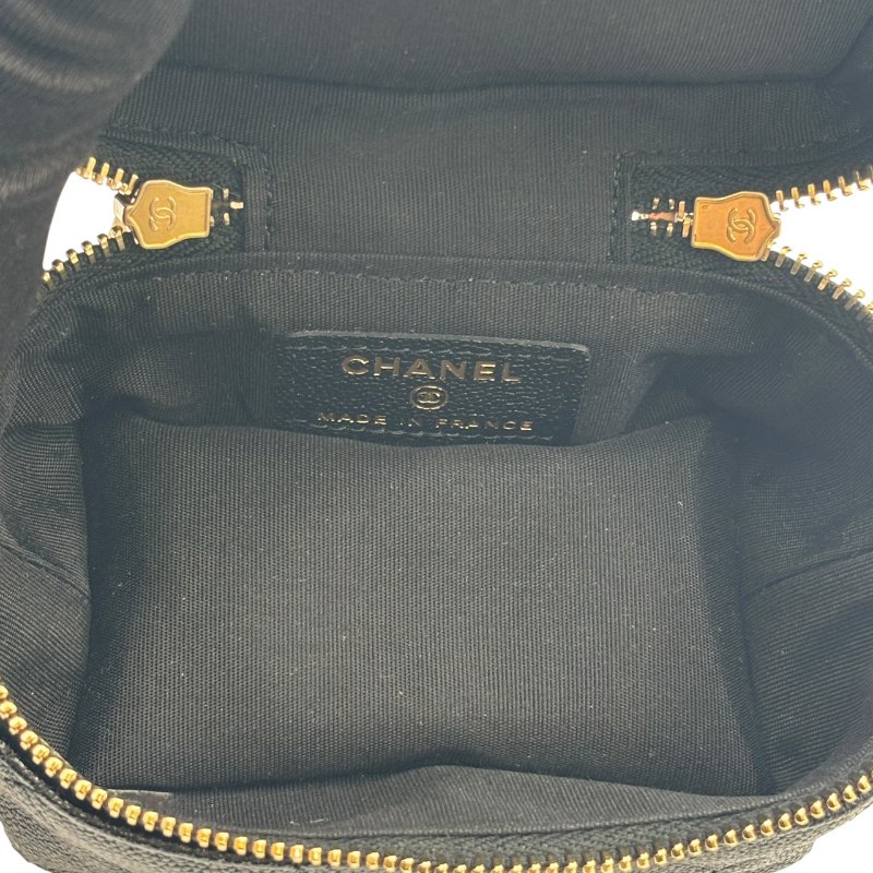 【美收精品】CHANEL 黑色魚子醬小肩背包 B-980【隔月月中將轉賣至日本 上架期限30天】-11