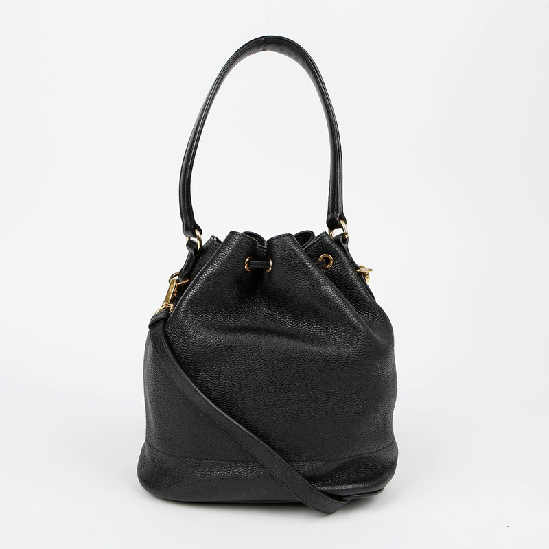 PRADA 1BE018 金屬Logo水桶手提單肩包-3