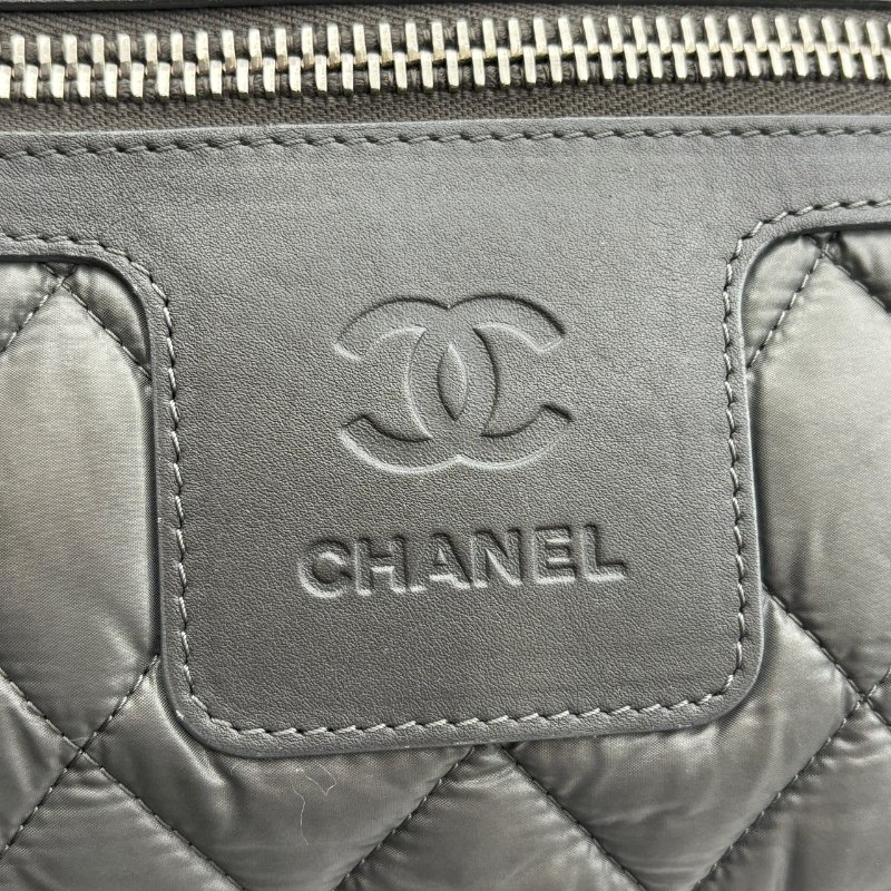 【美收精品】CHANEL 黑綠色尼龍肩背包 B-981【隔月月中將轉賣至日本 上架期限30天】-9
