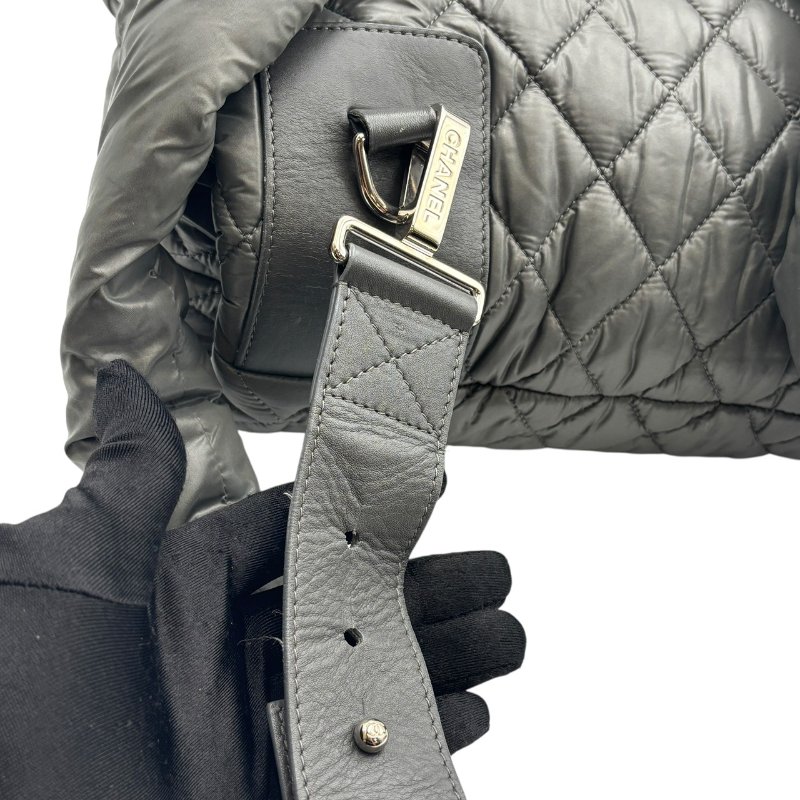 【美收精品】CHANEL 黑綠色尼龍肩背包 B-981【隔月月中將轉賣至日本 上架期限30天】-16