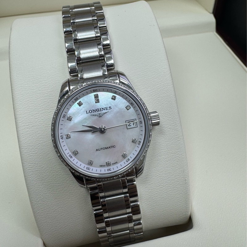 巨擘master 瑞士機械錶 浪琴鑽錶 迷你珠寶錶 雙圈真鑽-0