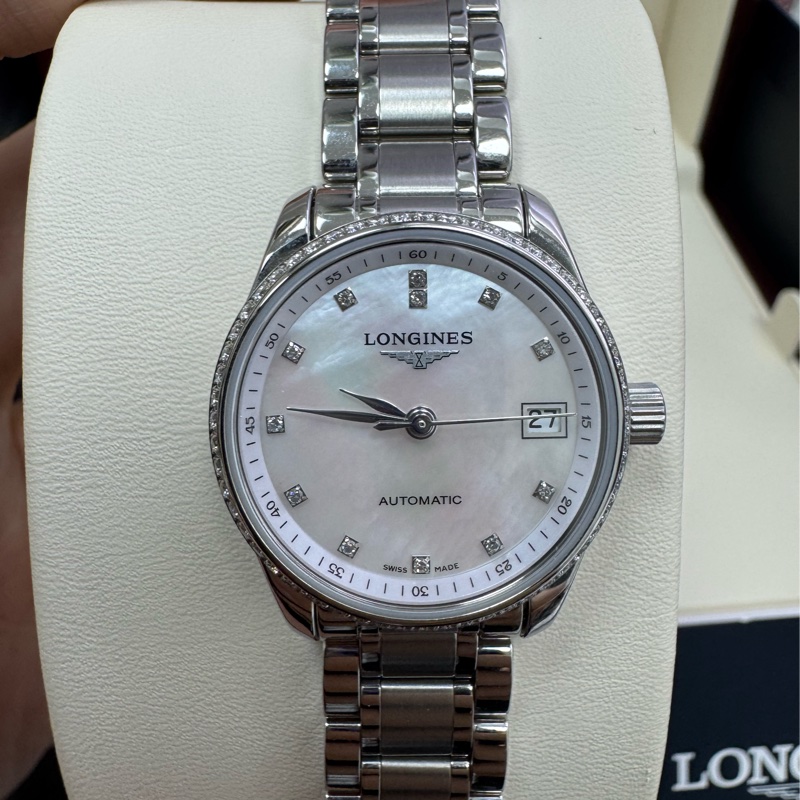 巨擘master 瑞士機械錶 浪琴鑽錶 迷你珠寶錶 雙圈真鑽-5