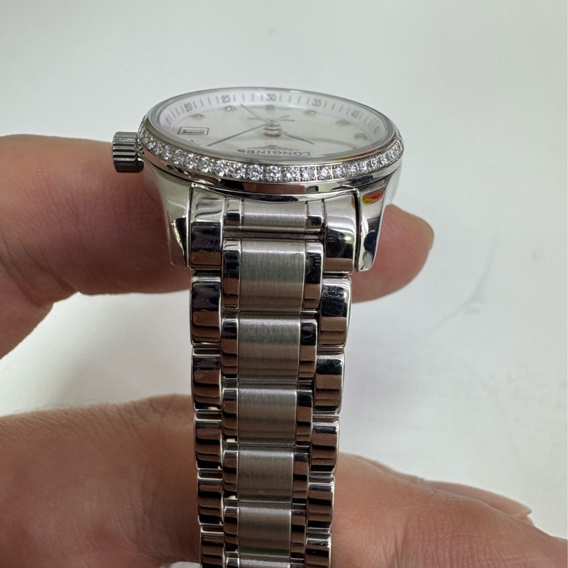 巨擘master 瑞士機械錶 浪琴鑽錶 迷你珠寶錶 雙圈真鑽-7