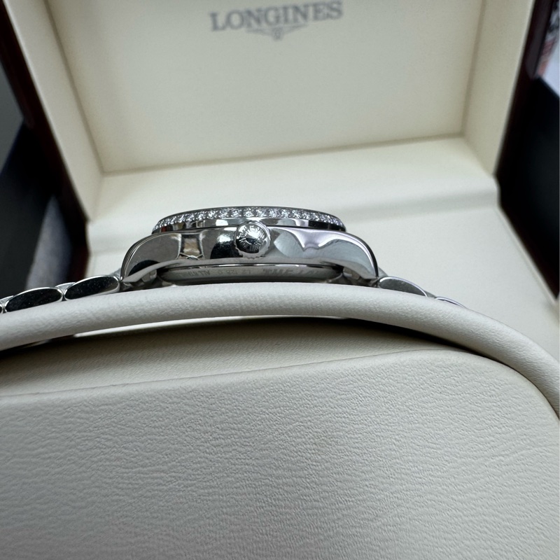 巨擘master 瑞士機械錶 浪琴鑽錶 迷你珠寶錶 雙圈真鑽-9