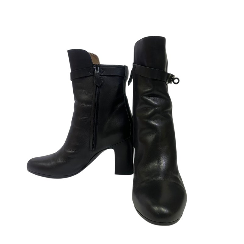 【美收精品】HERMES黑色KELLY短靴 4-532-2