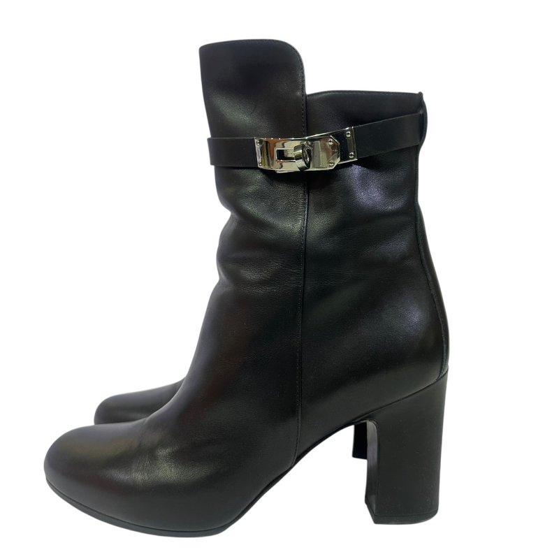 【美收精品】HERMES黑色KELLY短靴 4-532-3