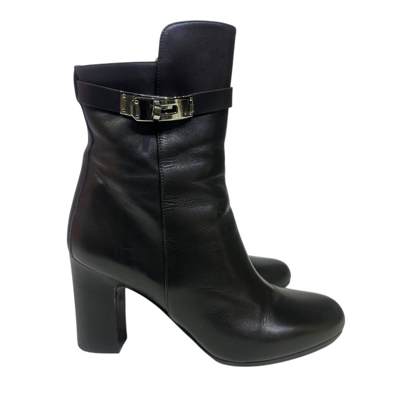 【美收精品】HERMES黑色KELLY短靴 4-532-5