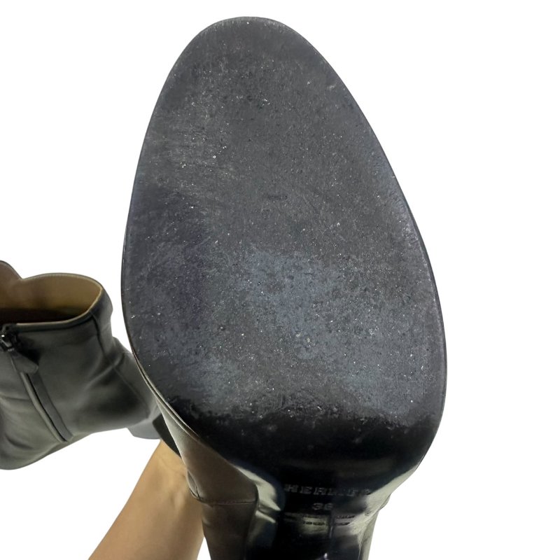 【美收精品】HERMES黑色KELLY短靴 4-532-12