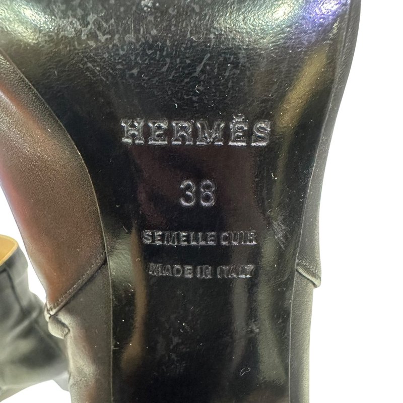 【美收精品】HERMES黑色KELLY短靴 4-532-13