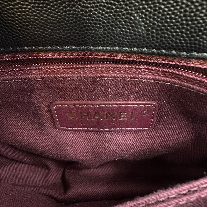 【美收精品】CHANEL 黑色牛皮荔枝紋COCO HANDLE B-984【隔月月中將轉賣至日本 上架期限30天】-15
