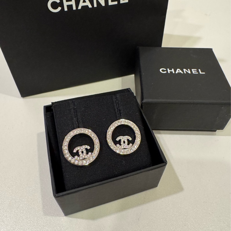 Chanel 滿鑽耳環-0