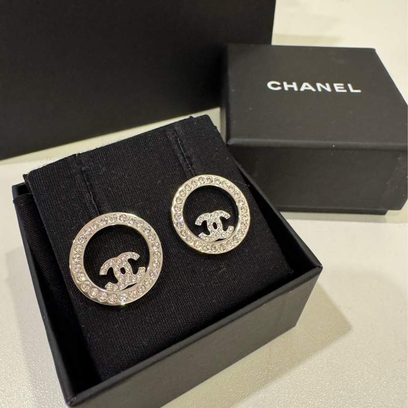 Chanel 滿鑽耳環-3